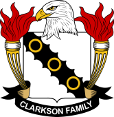 Coat of arms used by the Clarkson family in the United States of America