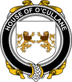 Irish Coat of Arms Badge for the O'CULLANE (or Collins) family