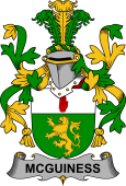 Irish Coat of Arms for McGuiness or McGenis