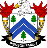 Coat of arms used by the Pierson family in the United States of America