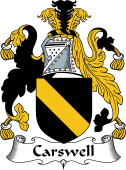 English Coat of Arms for the family Carswell