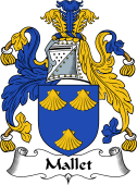 English Coat of Arms for the family Mallet