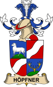 Republic of Austria Coat of Arms for Höpfner (de Brendt)
