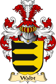 v.23 Coat of Family Arms from Germany for Waldt