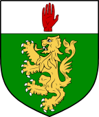 Irish Family Shield for MacGuinness or MacGinnis or MacGenis
