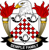 Coat of arms used by the Semple family in the United States of America