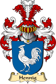 v.23 Coat of Family Arms from Germany for Hennig