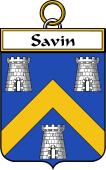 French Coat of Arms Badge for Savin
