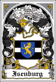 German Wappen Coat of Arms Bookplate for Isenburg