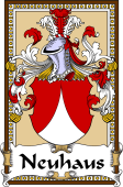 German Coat of Arms Wappen Bookplate  for Neuhaus