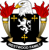 Coat of arms used by the Westwood family in the United States of America