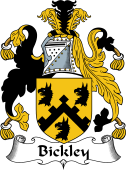 English Coat of Arms for the family Bickley