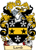 English or Welsh Family Coat of Arms (v.23) for Lamb