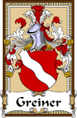 German Coat of Arms Wappen Bookplate  for Greiner