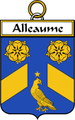 French Coat of Arms Badge for Alleaume