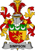 Irish Coat of Arms for Simpson