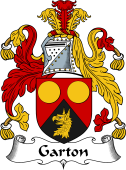 English Coat of Arms for the family Garton