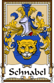German Coat of Arms Wappen Bookplate  for Schnabel