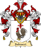 Italian Family Coat of Arms (v.25a) Salvucci