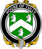 Irish Coat of Arms Badge for the TULLY (MACATILLA)) family