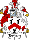 English Coat of Arms for the family Topham