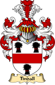 English Coat of Arms (v.23) for the family Tindall