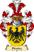 v.23 Coat of Family Arms from Germany for Hentze