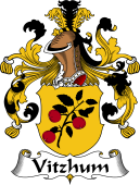 German Wappen Coat of Arms for Vitzhum