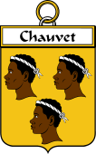 French Coat of Arms Badge for Chauvet