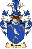 English Coat of Arms (v.23) for the family Beavan