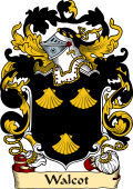 English or Welsh Family Coat of Arms (v.23) for Walcot