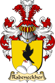 v.23 Coat of Family Arms from Germany for Rabeneckher