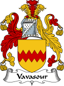 English Coat of Arms for the family Vavasour