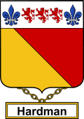English Coat of Arms Shield Badge for Hardman