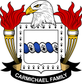 Coat of arms used by the Carmichael family in the United States of America
