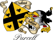 Sept (Clan) Coat of Arms from Ireland for Purcell