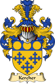 English Coat of Arms (v.23) for the family Kercher