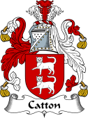 English Coat of Arms for the family Catton