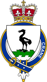 Families of Britain Coat of Arms Badge for: Crane (England)