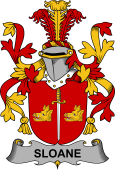 Irish Coat of Arms for Sloane