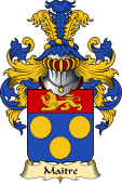 French Family Coat of Arms (v.23) for Maitre