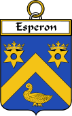 French Coat of Arms Badge for Esperon
