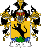 Italian Family Coat of Arms (v.25b) Gatti