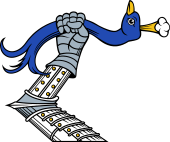 Arm in Armour Gauntleted Hold Peacock Hd Erased