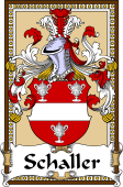 German Coat of Arms Wappen Bookplate  for Schaller