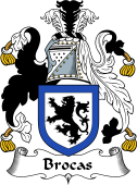 Scottish Coat of Arms for Brokkas or Brocas