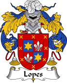 Portuguese Coat of Arms for Lopes