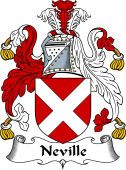 English Coat of Arms for the family Nevill or Neville