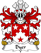 Welsh Coat of Arms for Dyer (of Haverfordwest, Carmarthenshire)