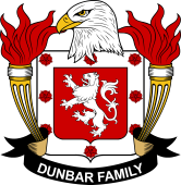 Coat of arms used by the Dunbar family in the United States of America